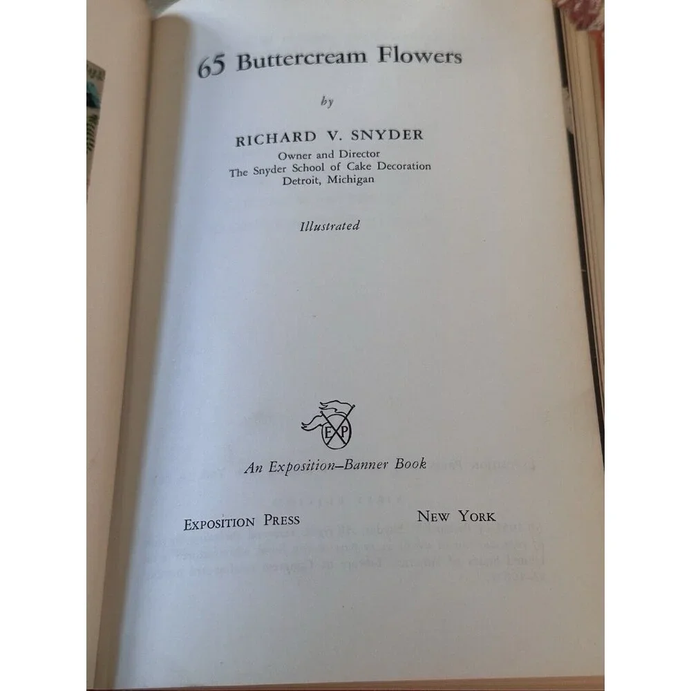 65 Buttercream Flowers Illustrated Snyder, Richard 1st Edition No DJ‎ 1957